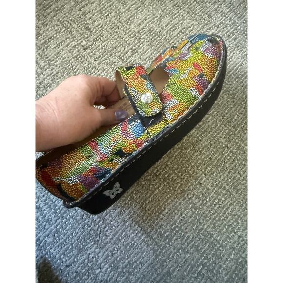 Alegria Felix Fel multi colored mary Jane comfort shoe womens 39 8.5 - Picture 3 of 9